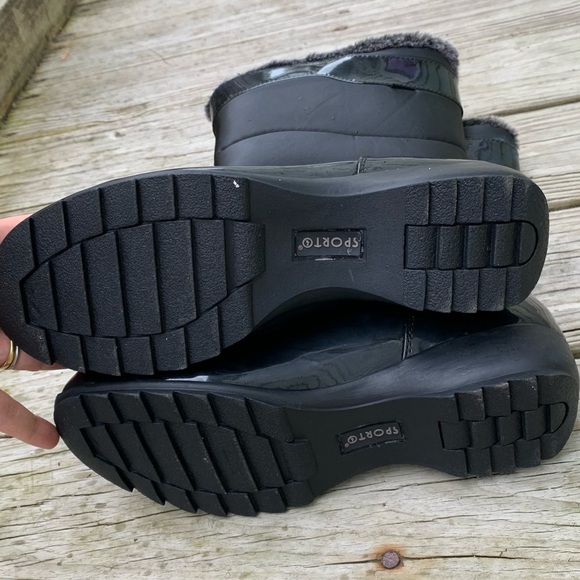 SPORTO waterproof rain boots size 10 black - Picture 5 of 9